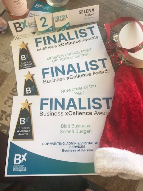 Blott Business BX Finalist certificates